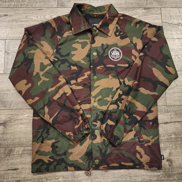 Vans Camo Windbreaker Jacket Men’s Small Lightweight - Picture 1 of 8